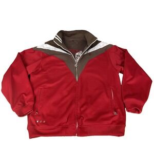 Rocawear Vintage Jacket Reversible Men's L 49" Thermal Waffle Knit Coat Full Zip